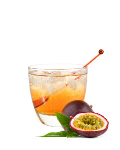 passion fruit instant spritz in glass