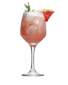 pink grapefruit instant spritz glass