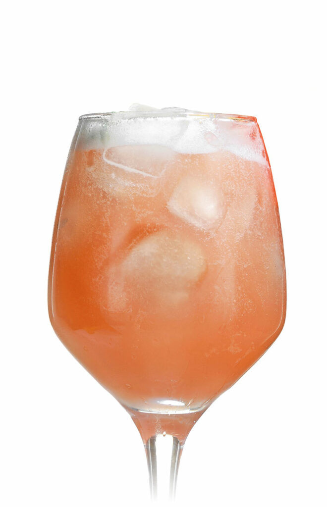 passion fruit instant spritz in glass cropped