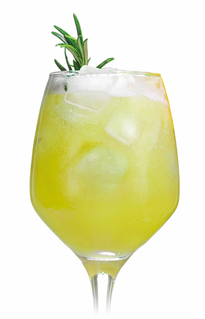 passion fruit instant spritz in glass cropped