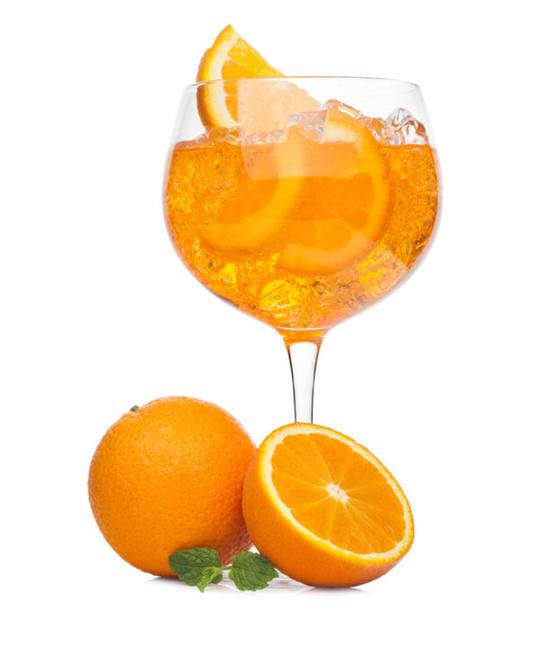 bitter orange instant spritz in a glass