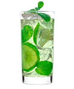 cool lime instant spritz in a glass