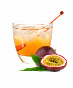 passion fruit instant spritz in a glass