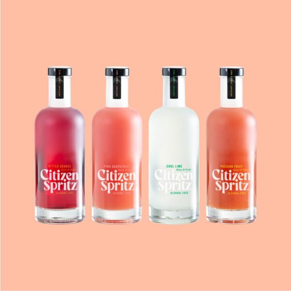 set of four flavours bottles