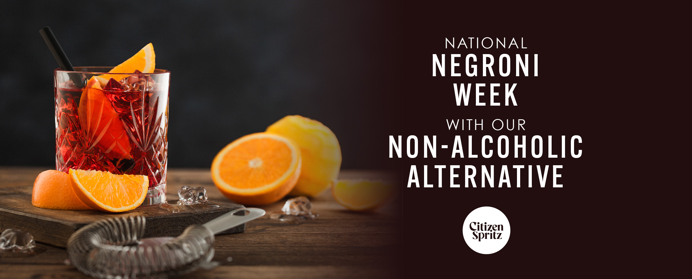national negroni week with our non alcoholic alternative