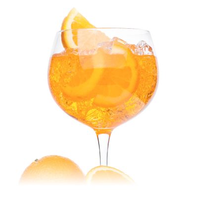 bitter orange instant spritz in glass