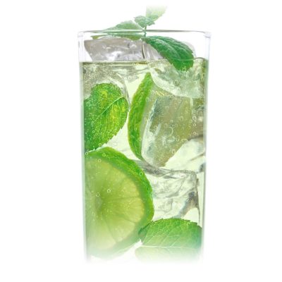 cool lime instant spritz in glass