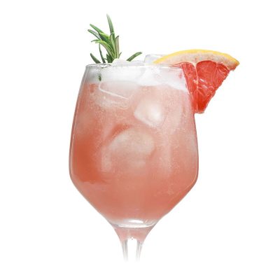 pink grapefruit instant spritz in glass